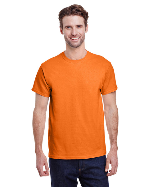 Gildan Heavy Cotton T-Shirt - 100% Cotton Basic Tee, OSHA Orange - View #4