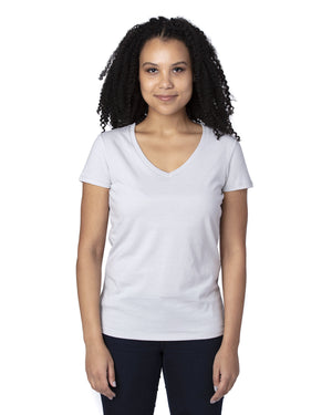 Threadfast Apparel 200RV Women's Ultimate CVC V-Neck T-Shirt
