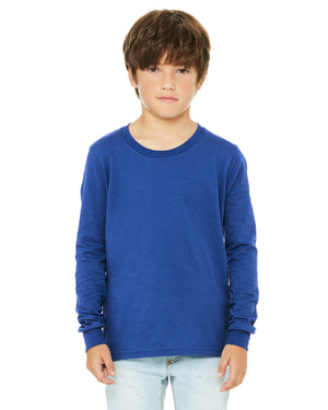 BELLA + CANVAS 3501Y Youth Jersey Long Sleeve Tee