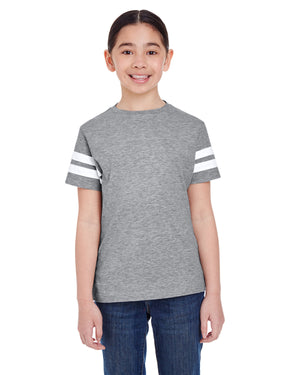 LAT 6137 Youth Football Fine Jersey Tee