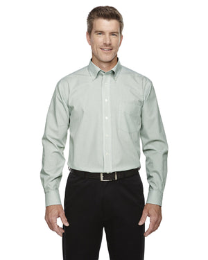 Devon & Jones D645 Crown Collection Banker Stripe Woven Dress Shirt