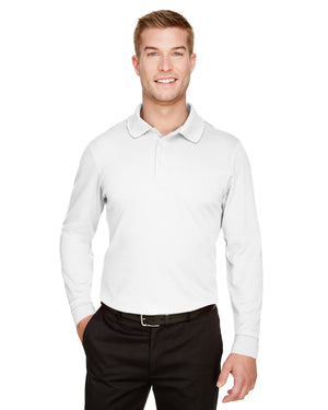 Devon & Jones DG20LT CrownLux Performance Tall Plaited Long Sleeve Polo