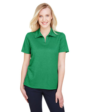 Devon & Jones DG22W Women's CrownLux Performance Address Melange Polo