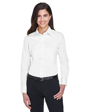 Devon & Jones DG530W Women's Crown Collection Solid Stretch Twill Woven Dress Shirt