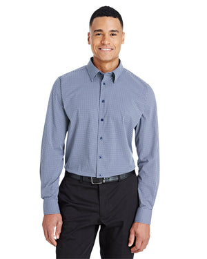 Devon & Jones DG535 CrownLux Performance Tonal Mini Check Woven Dress Shirt
