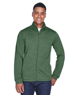 Devon & Jones DG796 Newbury Colorblock Mélange Fleece Full-Zip jacket