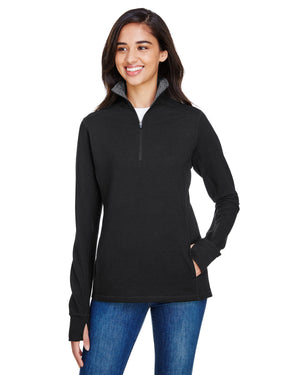 J. America 8433 Women's Omega Stretch Quarter-Zip Pullover