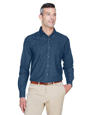 Harriton M550 Long Sleeve Denim Shirt