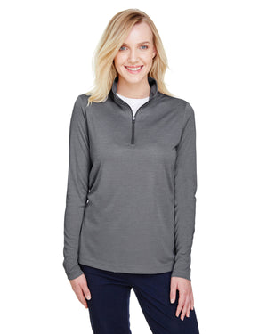 Team 365 TT31HW Women's Zone Sonic Heather Performance Quarter-Zip Pullover
