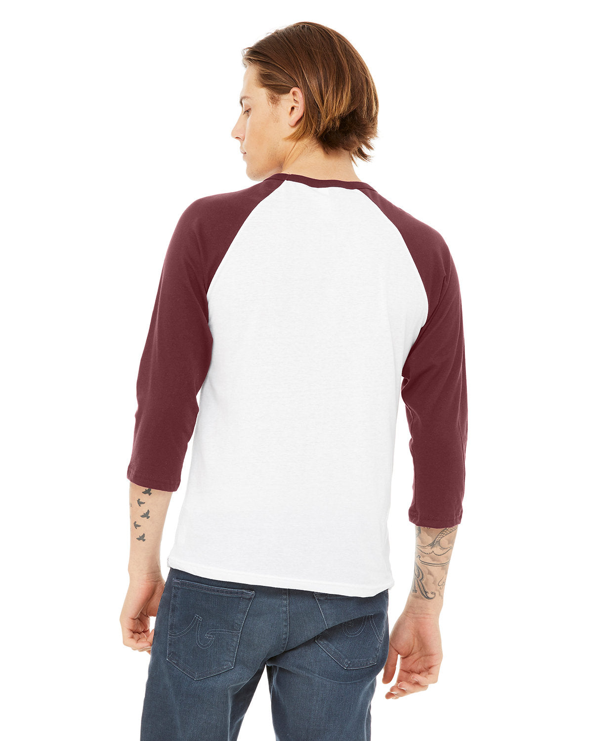 Unisex 3/4 Sleeve Baseball Tee