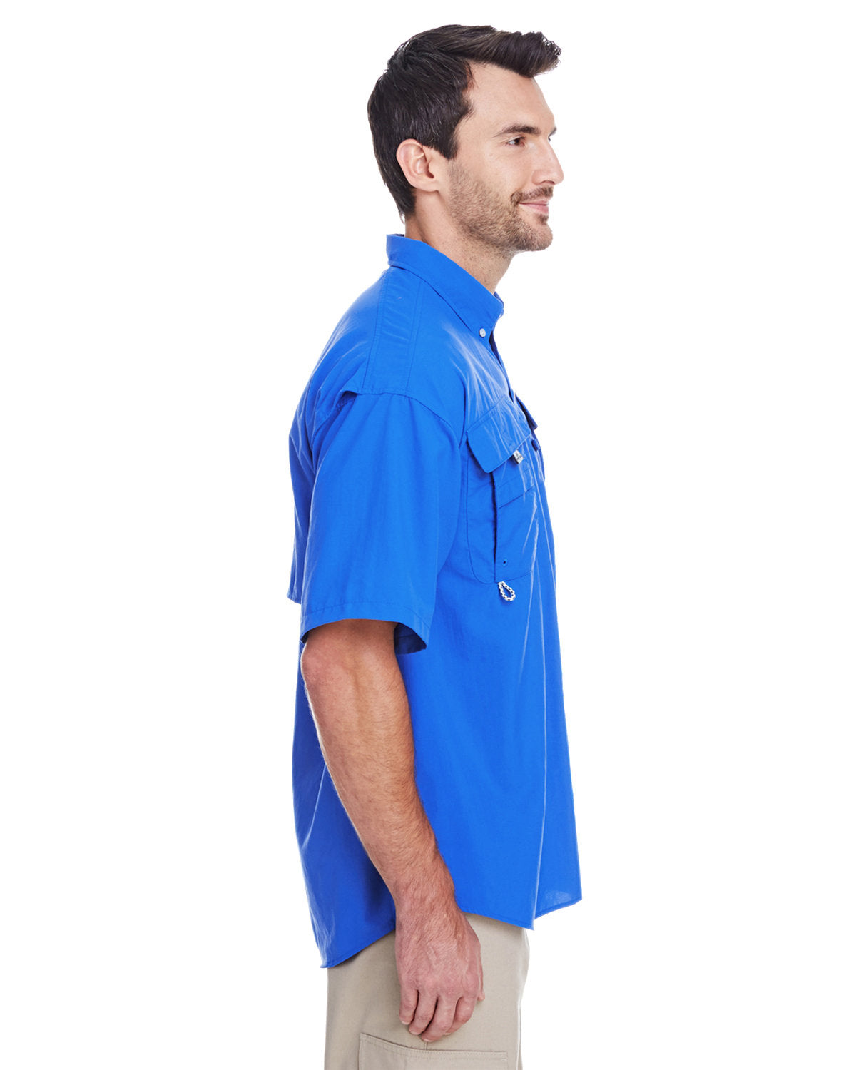 Columbia Men's Bahama II Short Sleeve Shirt, 3X, Vivid Blue