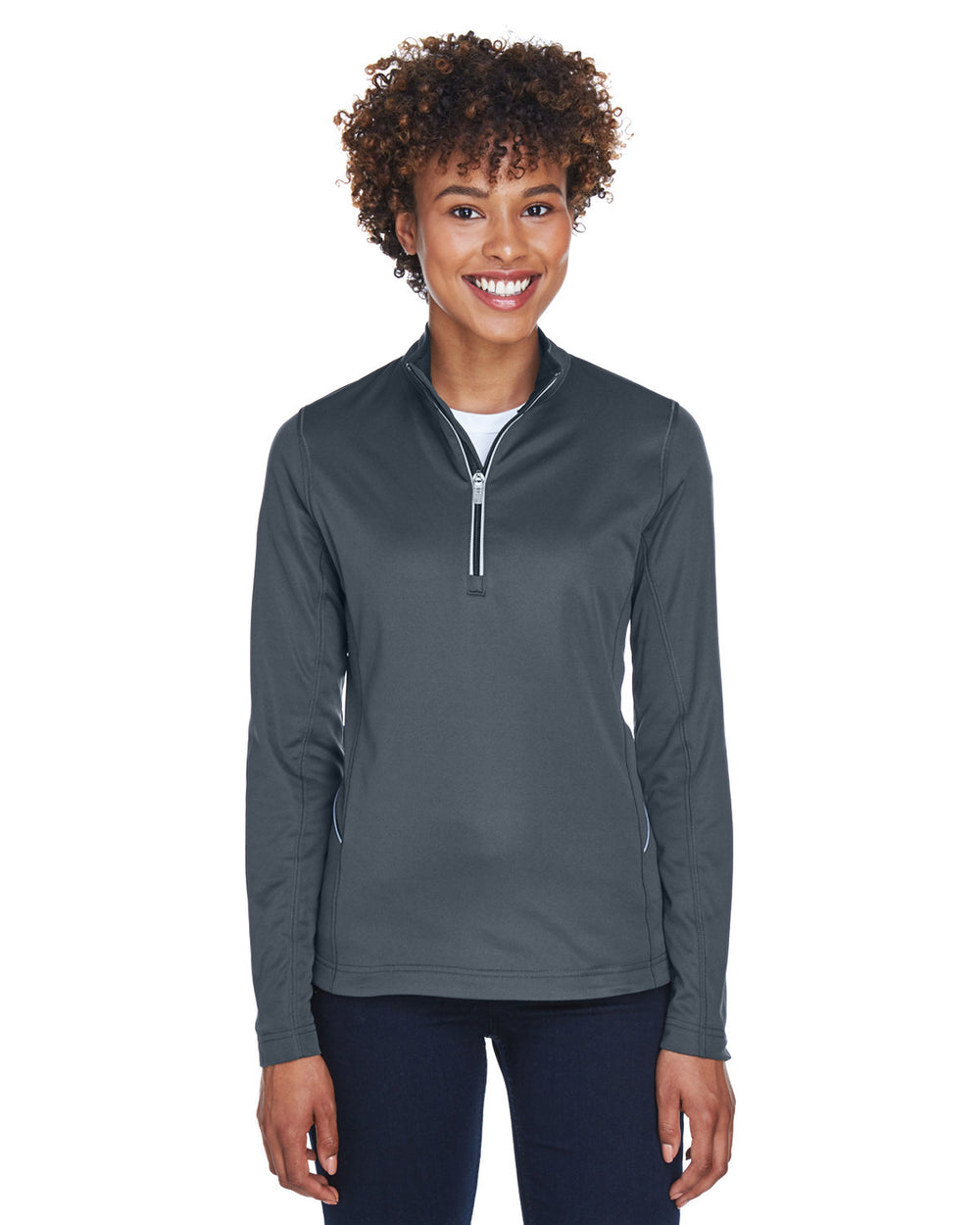Ultra Club 8230L Women's Cool & Dry Sport Quarter-Zip Pullover