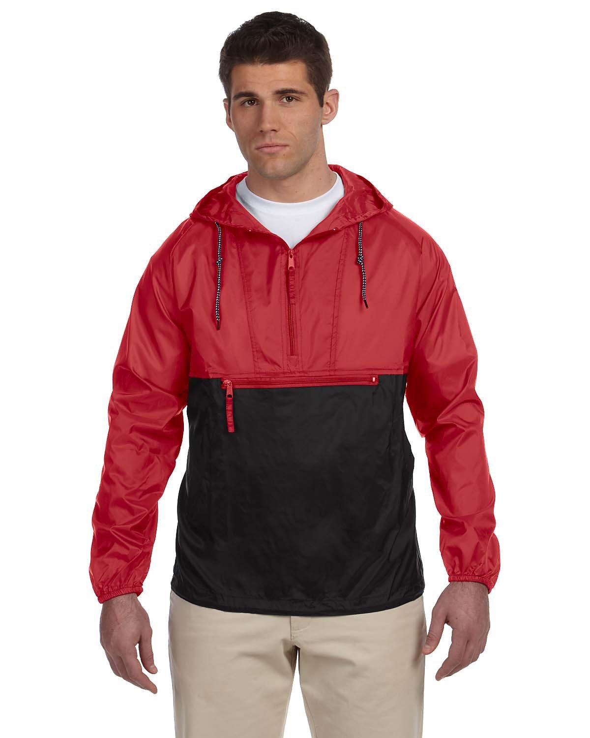 Harriton M750 Adult Packable Nylon Jacket Shirts In Bulk